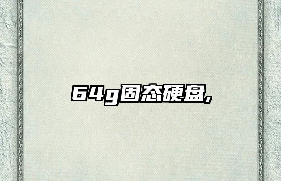 64g固態硬盤,